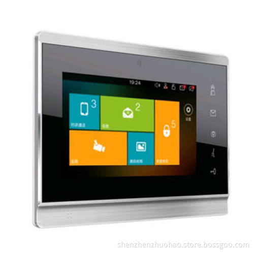 Full Digital Capacitive Touch Screen Multiple Apartment Building TCP/IP Video Door Phone SystemNew